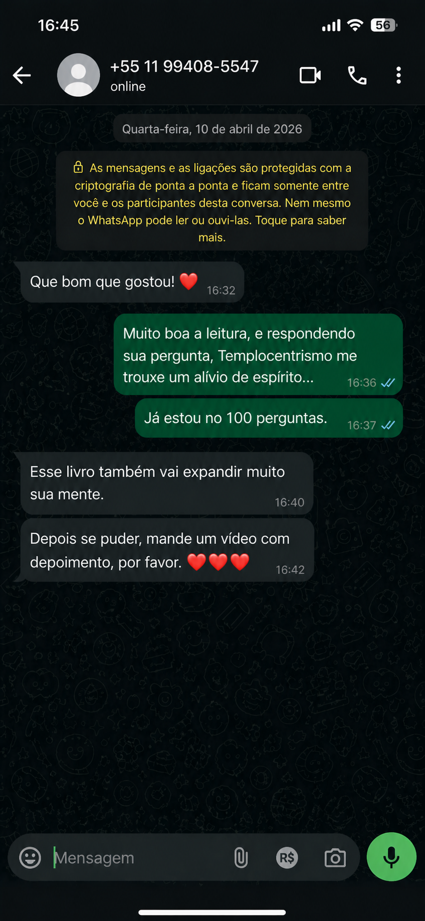 Prova Social WhatsApp 1